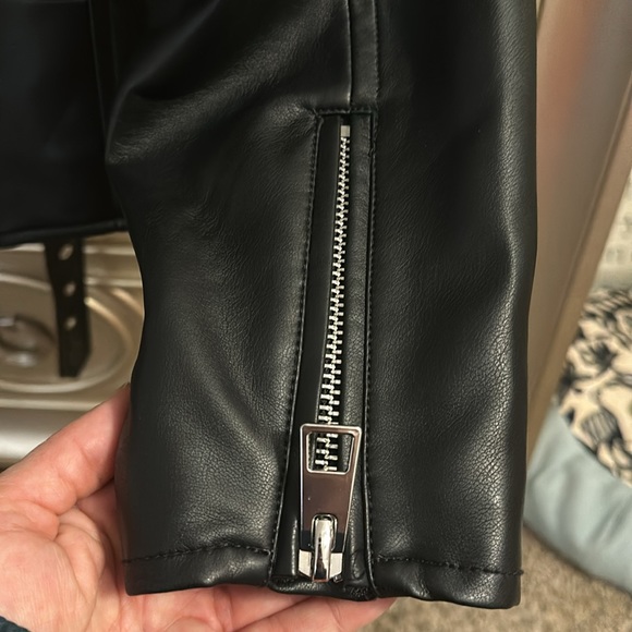 Mango faux leather biker jacket. New with tags. - Picture 5 of 5